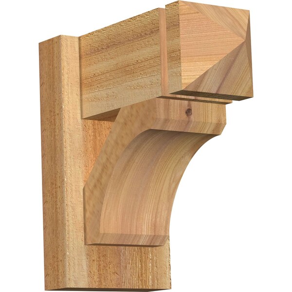 Ekena Millwork Legacy Arts & Crafts Rough Sawn Outlooker, Western Red Cedar, 6"W x 12"D x 12"H OUT06X12X12LEC03RWR - main